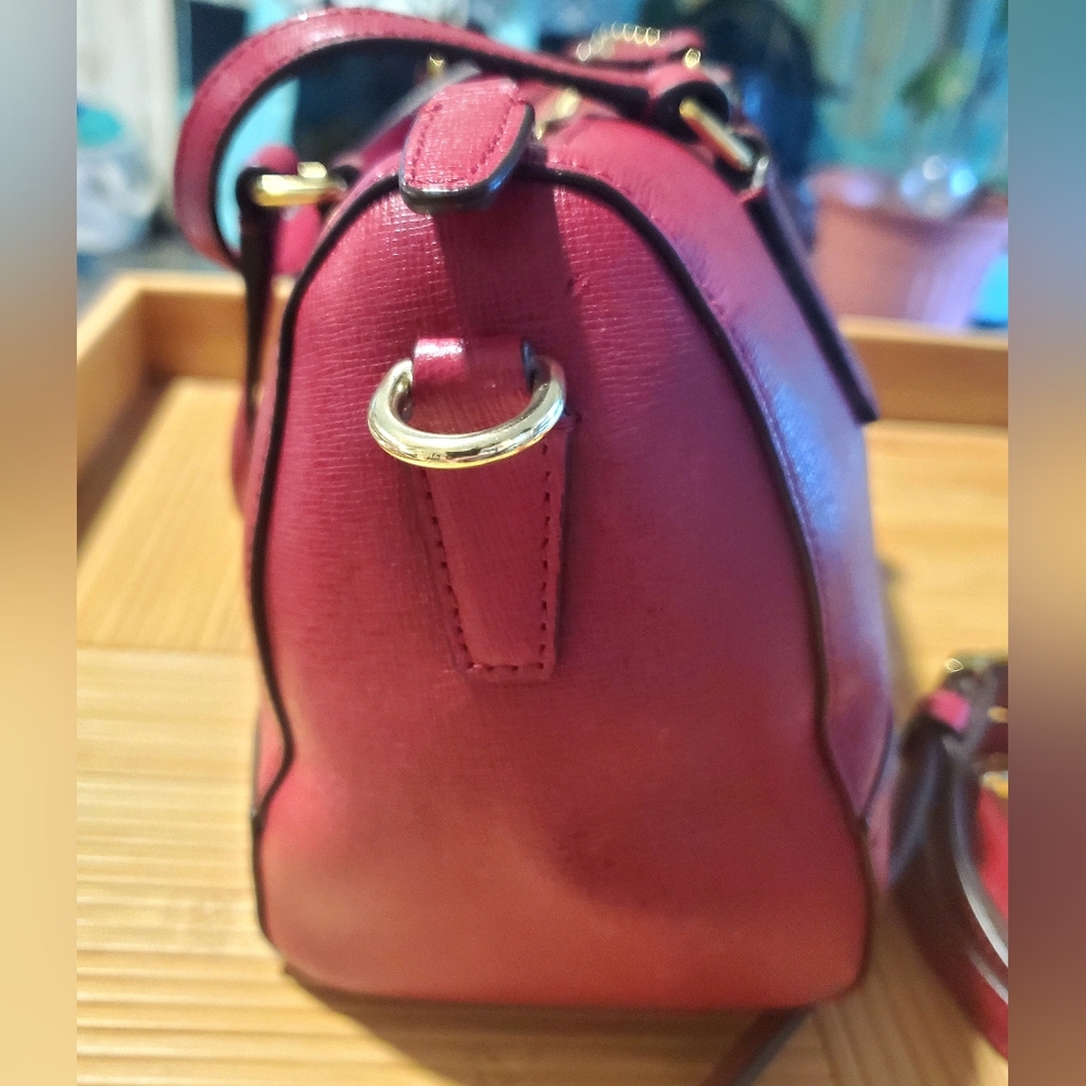 Coach Saffiano Leather Mini Satchel - Picture 11 of 16